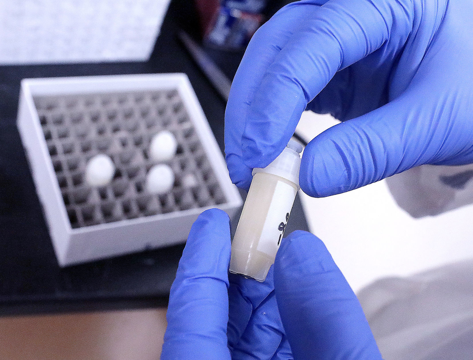 Tubes of phage and E.coli
